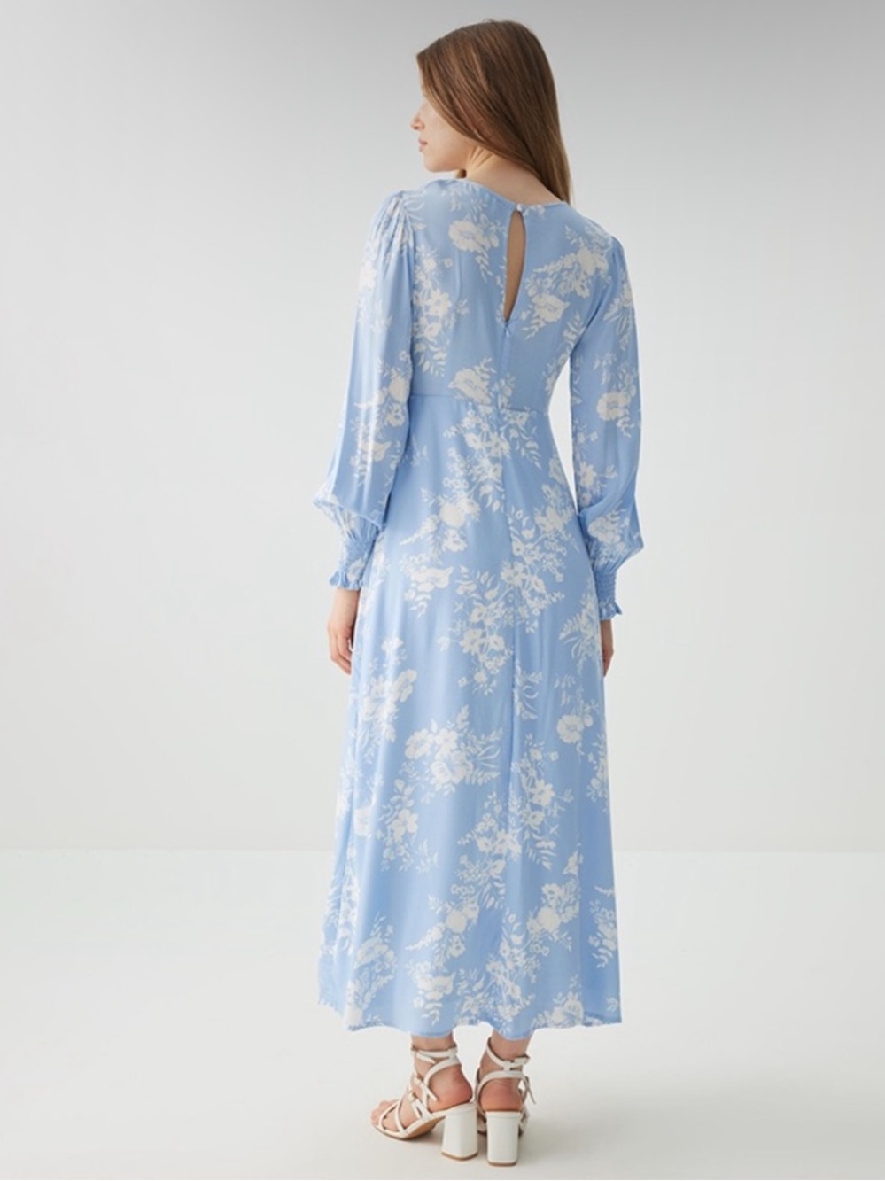 Ardene Light Blue Floral Maxi Dress - Picture 2 of 14